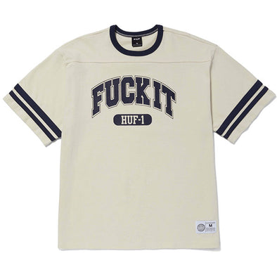 HUF Fuck It Football Shirt Ivory