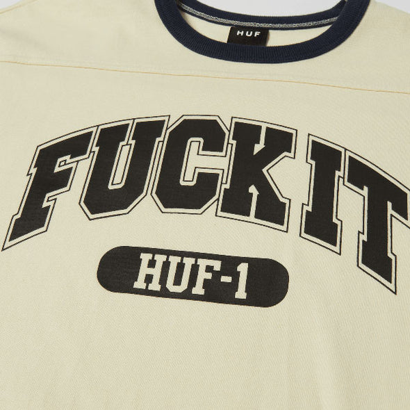 HUF Fuck It Football Shirt Ivory