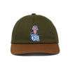 HUF Melt 5 Panel Snapback Green