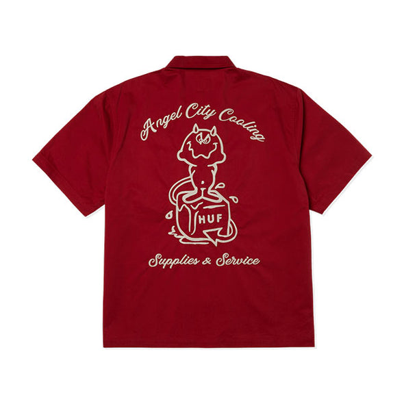 HUF Supplies & Service Shirt Cardinal