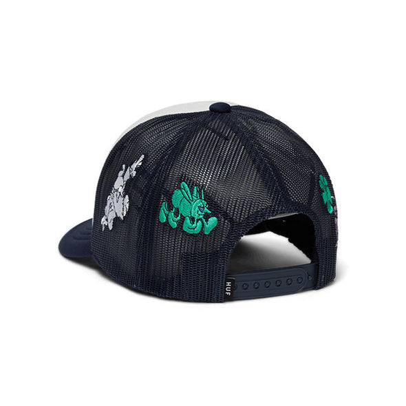 HUF Trip Trucker Hat Defender Blue