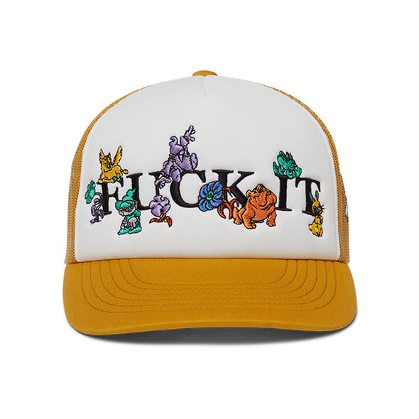 HUF Trip Trucker Hat Tarragon