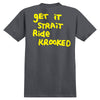 Krooked Strait Eyes Tee Charcoal/Yellow