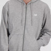 New Balance Sport Essentials Logo Fleece Full Zip Athletic Grey