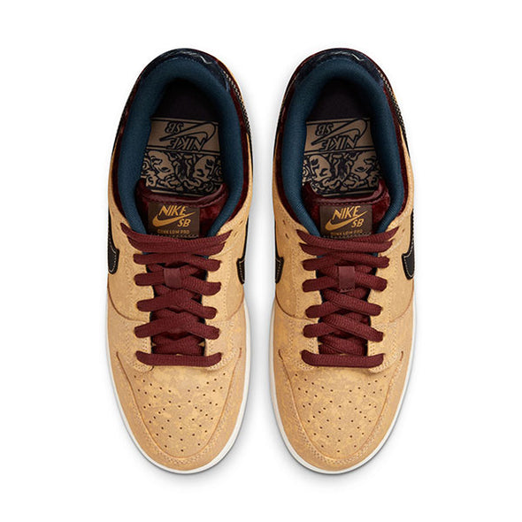 Nike SB Dunk Low Pro Celestial Gold/Black/Dark Team Red