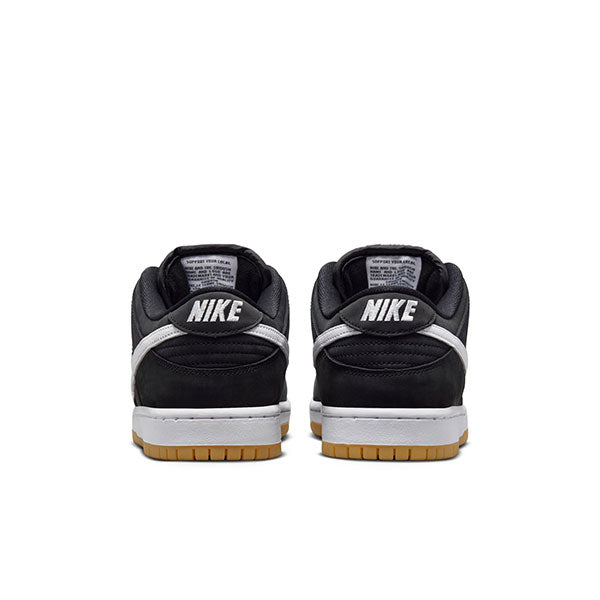 Nike SB Dunk Low Pro Black/White/Black/Gum Light Brown -