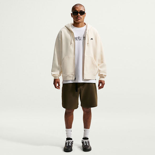 Nike SB Essential Logo Fleece Full Zip Hoodie Coconut Milk