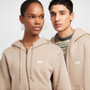 Nike SB Essential Logo Full Zip Fleece Hoodie Khaki/White