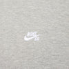 Nike SB Essential Logo Fleece Hoodie Dark Grey Heather/White