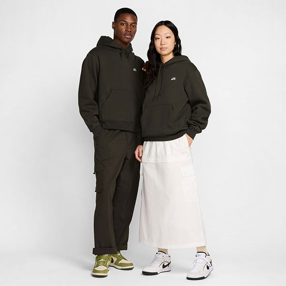 Nike SB Essential Logo Fleece Hoodie Sequoia/White