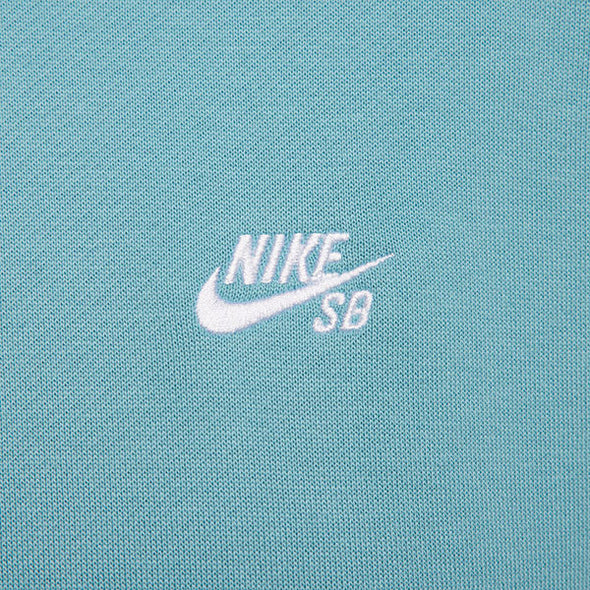 Nike SB Essential Logo Fleece Hoodie Denim Turquoise/White