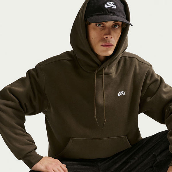 Nike SB Essential Logo Fleece Hoodie Dark Hazel/White – Xtreme