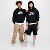 Nike SB Big Kids' Icon Fleece EasyOn Oversized Pullover Hoodie Black/Black/White