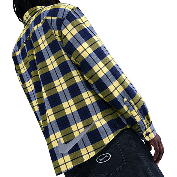 Nike SB x Eric Koston Flannel Midnight Navy/Speed Yellow