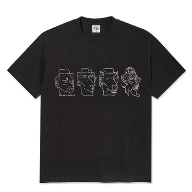 Polar Skate Co. 8 Heads Contrast Tee Black/White – Xtreme