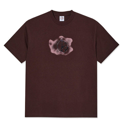 Polar Skate Co. Metal Logo Tee Washed Bordeaux – Xtreme Boardshop