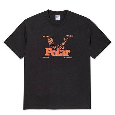 polar skateシャツ Polar Skate Co. No Worries Tee Black – Xtreme Boardshop (XBUSA.COM)
