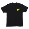 Santa Cruz True Oval Flame Dot T-Shirt Black