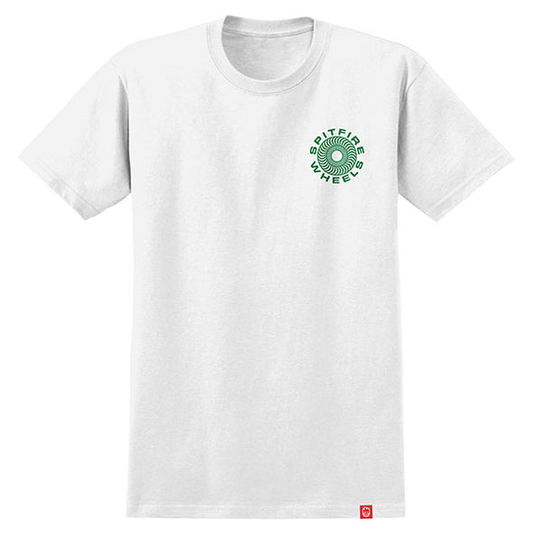 Spitfire Classic '87 Swirl Fill Tee White/Green