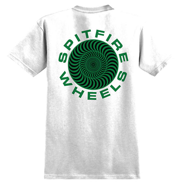 Spitfire Classic '87 Swirl Fill Tee White/Green