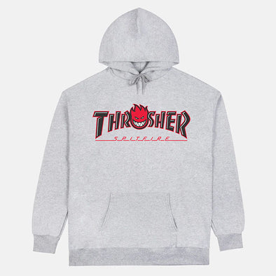 Thrasher x Spitfire Big Head Outline Hoodie Ash Grey – Xtreme