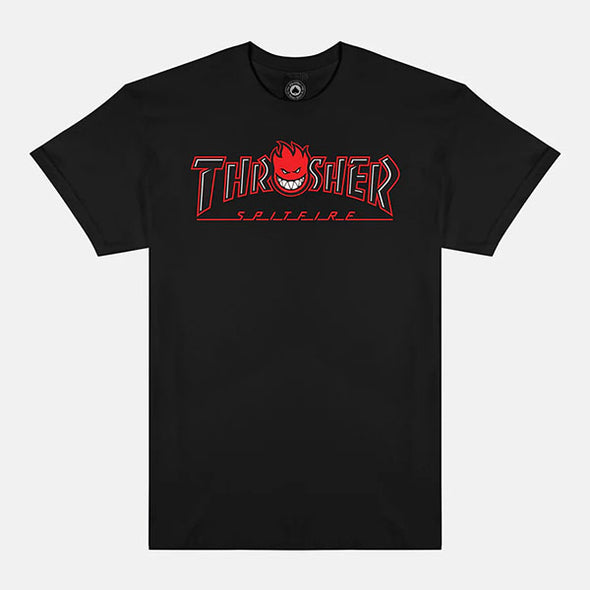 Thrasher x Spitfire Big Head Outline T-Shirt Black – Xtreme