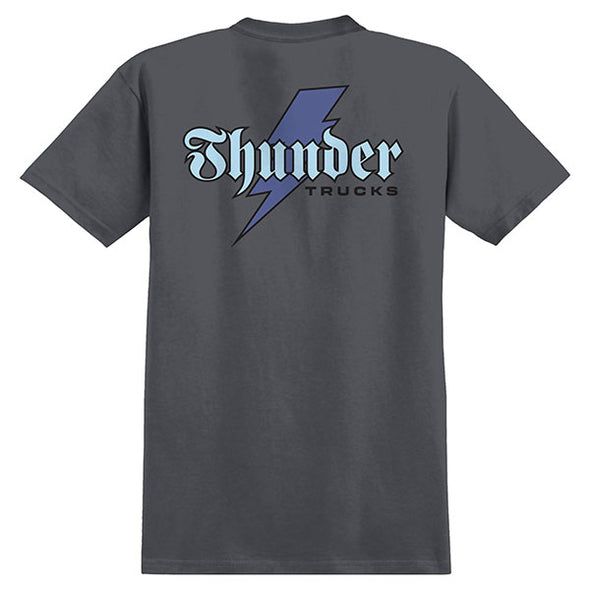 Thunder Bold Script Tee Charcoal