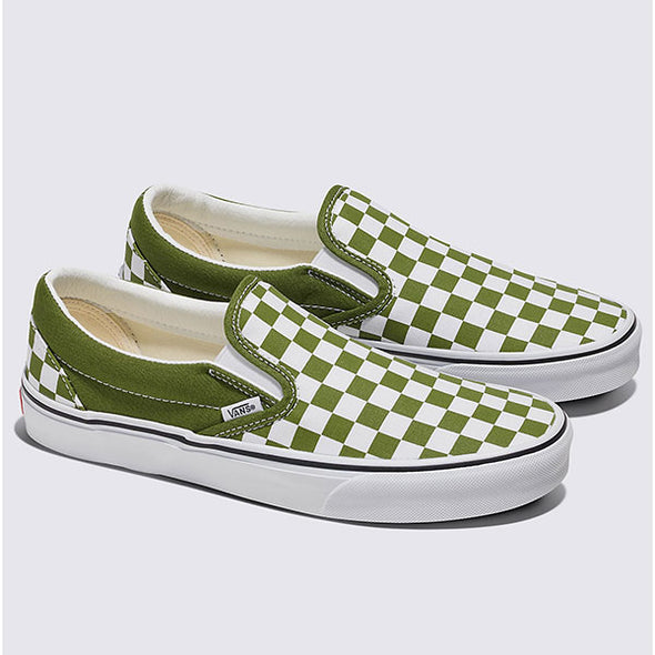 Vans Classic Slip-On Checkerboard Pesto