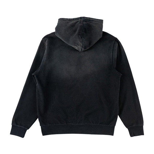 Welcome Bat Logo Sun-Fade Hoodie Black