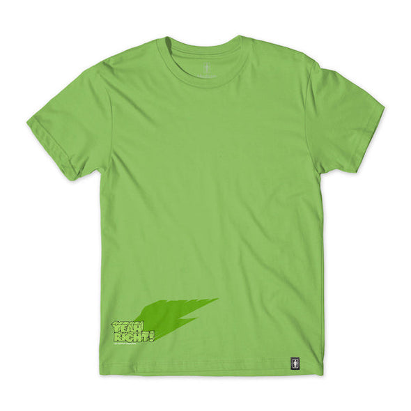 Girl Yeah Right Shadow Tee - Lime Green
