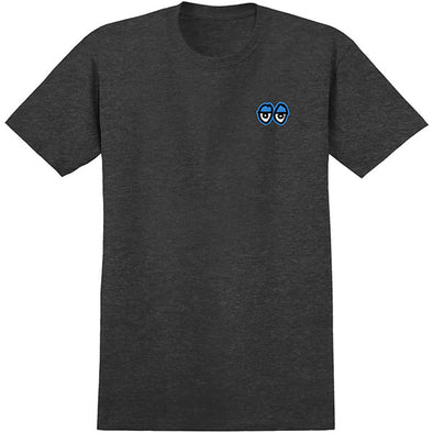 Krooked Strait Eyes T-Shirt - Charcoal Heather/Blue