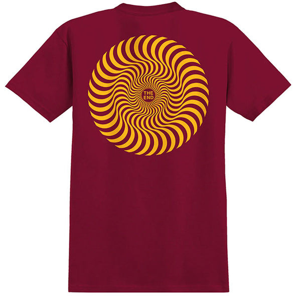 Spitfire Youth Classic Swirl T-Shirt - Cardinal/Gold