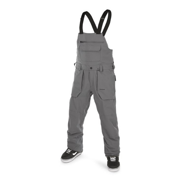 Volcom 2023 Men's Roan Bib Overall Pants - Dark Grey