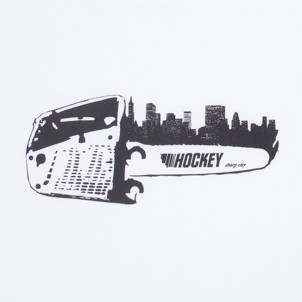 Hockey Sharp City Tee White – Xtreme Boardshop (XBUSA.COM)