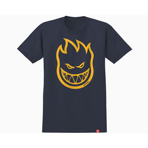 Spitfire Bighead T-Shirt - Navy/Gold