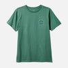 Brixton Crest II S/S Standard Tee   Dark Forest/Teal/Grey