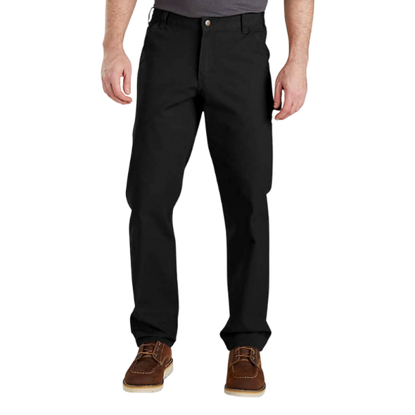 Carhartt Mens Rugged Flex Relaxed Fit Duck Utility Work Pant - Black