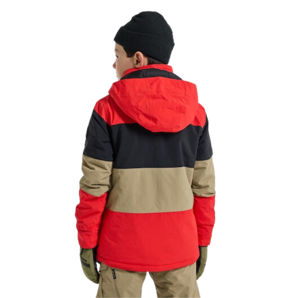 Burton 2023 Youth Boy s Symbol Snow Jacket Tomato True Black Kelp