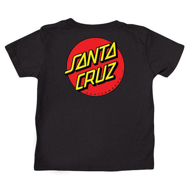 Santa Cruz Classic Dot Kids T-Shirt Black