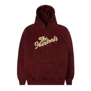 The Hundreds Drip Slant Pullover Hoodie Maroon