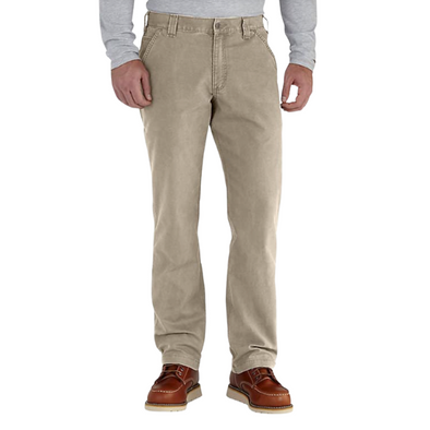 Carhartt Mens Rugged Flex Relaxed Fit Canvas Work Pant - Tan