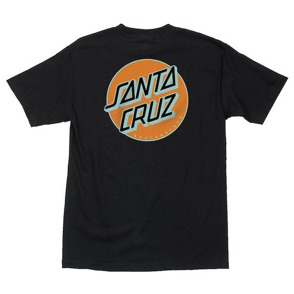 Santa Cruz Other Dot T-Shirt Black/Orange Mint