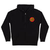 Santa Cruz Mens Classic Dot Zip Hoodie Sweatshirt Black