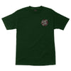 Santa Cruz Dressen Roses Dot T-Shirt Forest Green