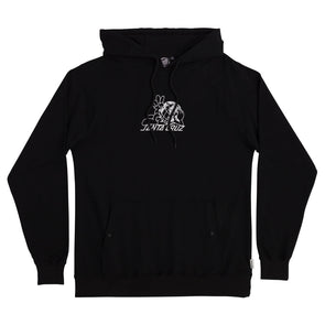 Santa Cruz Homegrown Pullover Hoodie Eco Washed Black