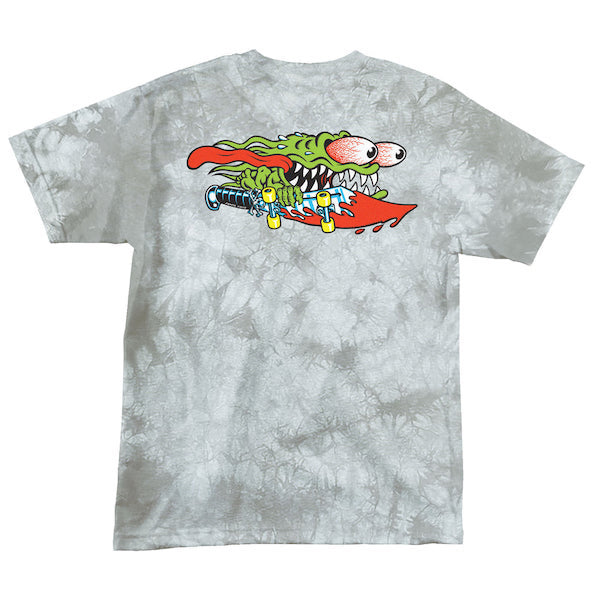 ★Santa Cruz Meek Slasher T-Shirt 関税込★ Santa Cruz Meek Slasher T-Shirt Crystal Wash Silver – Xtreme