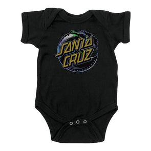 Santa Cruz Holo Wave Dot Infant One-Piece Black