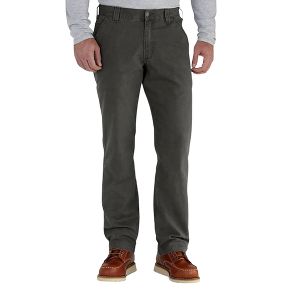 Carhartt Mens Rugged Flex Relaxed Fit Canvas Work Pant - Peat
