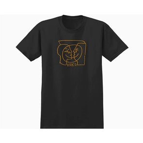 Krooked Moonsmile T-Shirt - Black/British Khaki