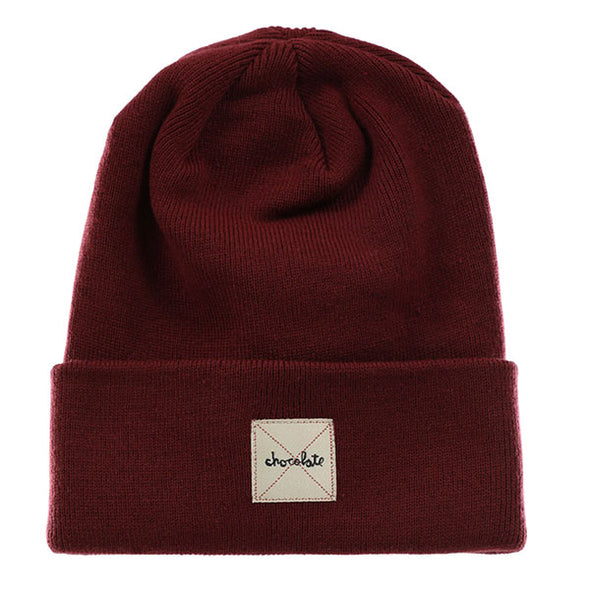 Chocolate Work Beanie - Burgundy